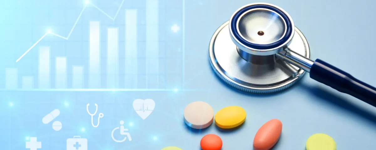 stethoscope, charts, medications