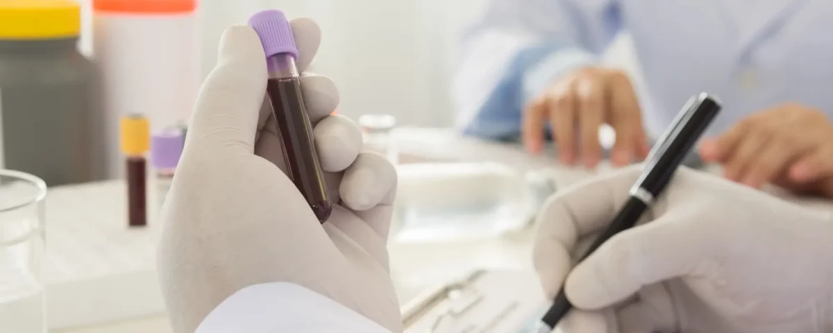 medical technicians performing lab work